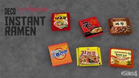 Deco Instant Ramen At Oh My Sims 4 Sims 4 Updates