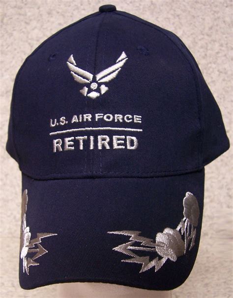 Embroidered Baseball Cap Military Air Force Retired Thunderbolts New 1
