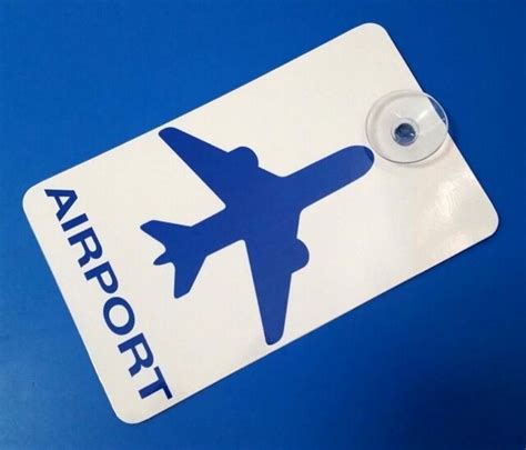 1 Removable Airport Decal Ubers Lyfts Decal Sticker Sign Placard