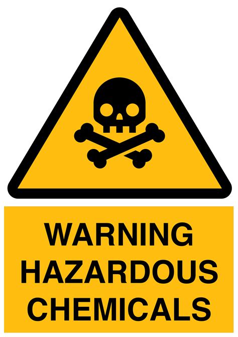 Traffic Signs Warning Hazardous Chemicals Sign Heavy Duty 004