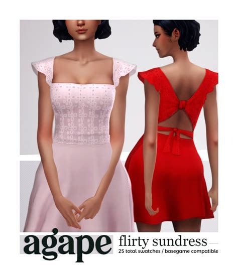 Agape Flirty Sundress At Viiavi Sims 4 Updates