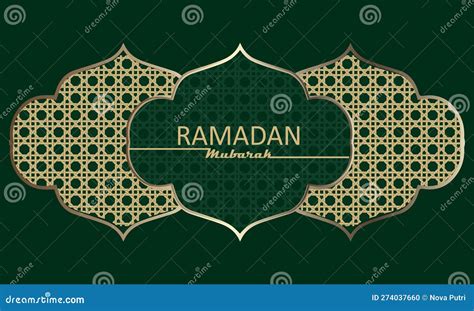 Elegant Welcome Ramadan Mubarak Stock Vector Illustration Of Gold
