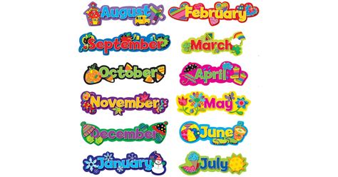 Months Of The Year Chart Free Printable Ponasa