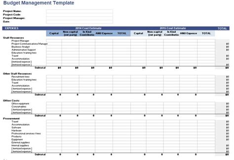 21 Free Project Budget Templates Ms Office Documents