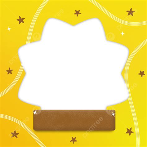 Yellow Star Hd Transparent Yellow Frame With Stars Yellow Star