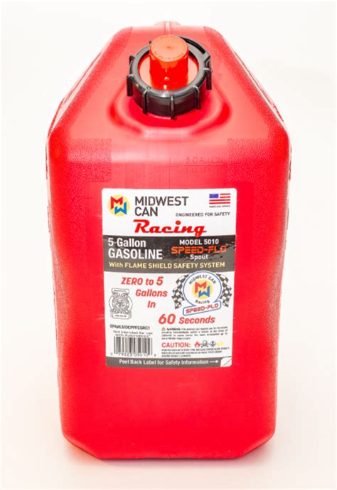 Midwest Can Speed Flo 5 Gallon Gasoline Can 5010 Army Surplus