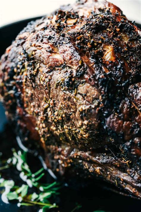 Before cooking your rib roast, decide the size of the roast you need to buy by calculating 2 people per rib. Garlic Butter Herb Prime Rib Recipe | The Recipe Critic