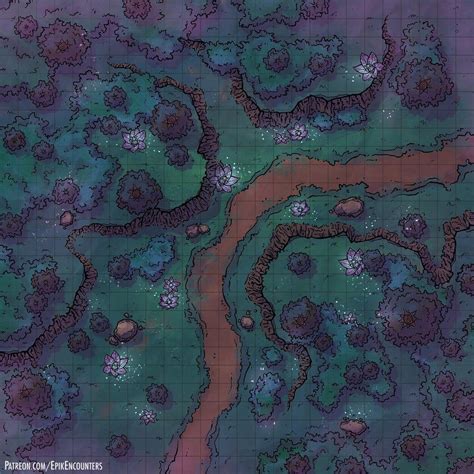 Feywild Clearing Battlemaps Dnd World Map Dungeon Maps Pathfinder