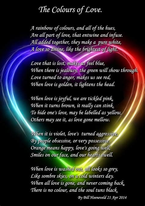 The Colours Of Love Poems About Love Love Poems For Husband Love Poem For Her Love You Poems