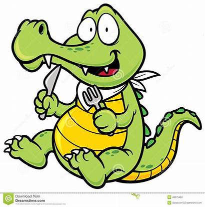Krokodil Crocodile Cartoon Clip Clipart Gator Vektor