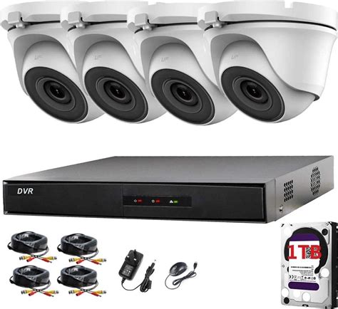 Hikvision Ch Cctv Kit Dvr P X Mp Volledige Hd P Wit Dome