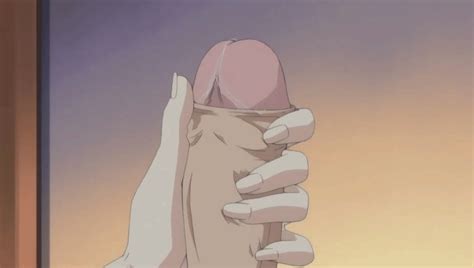 Foreskin Handjob Hentai Gif