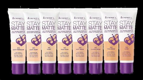 Skin perfecting primer, can be worn alone or under foundation. RIMMEL STAY MATTE LIQUID MOUSSE FOUNDATION FIRST ...