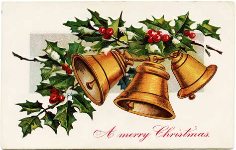 Bells And Holly Christmas Illustration Christmas Illustration