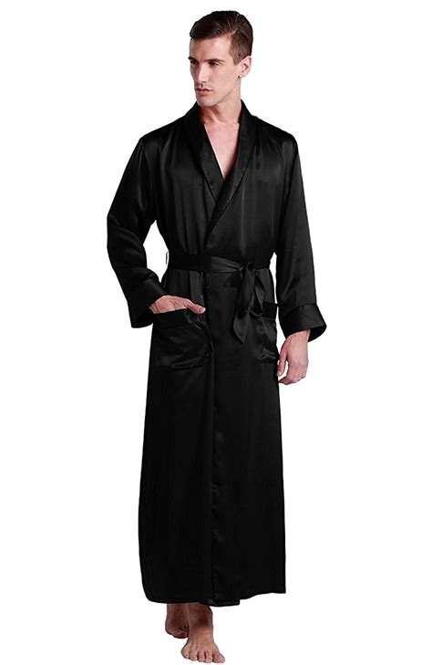 Buy Lilysilk Mens Silk Robe Momme Bath Robes Luxury Contra Full