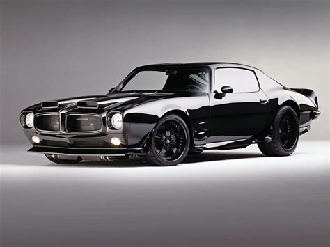 1970 Pontiac Firebird Black 24x36 Inch Poster Sports Car Muscle Car