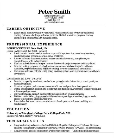 Expert skill in hvac pumps and electrical motors. FREE 9+ Sample Quality Assurance Resume Templates in MS ...