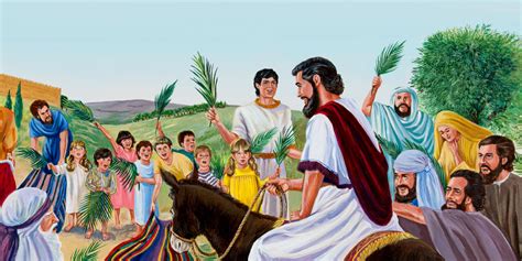 Jesus Rides Into Jerusalem Bible Story