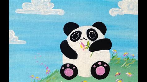 Beginner Painting Lesson Kawaii Panda Art Sherpa Kids