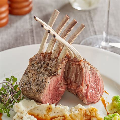 Strauss 10 12 Oz New Zealand Grass Fed Frenched Lamb Rack 20case