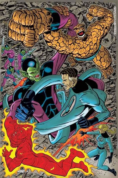 Versus Fantastic Four And Super Skrull Fantastic Four Marvel Marvel
