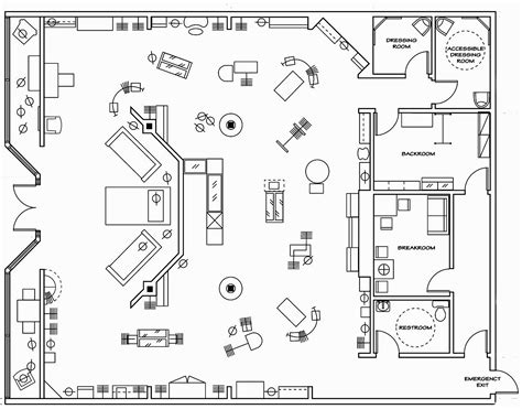 Retail Floor Plan Layout Floorplansclick