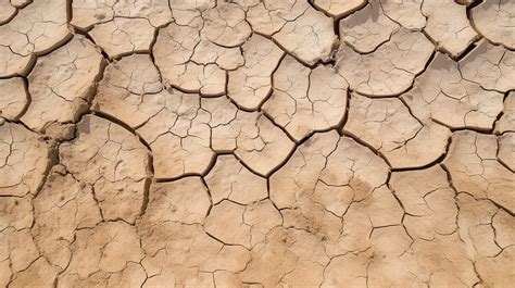 Cracked Earth Depicting Drought And Global Warming Through Dry Land