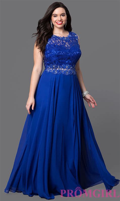 Style Dq 9322pr Front Image Plus Size Evening Gown Plus Prom