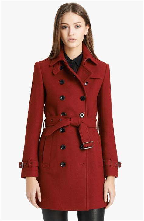 Burberry Brit Crombrook Wool Blend Trench Coat Nordstrom