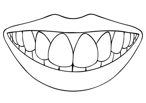 mouth coloring pages coloring pages    print