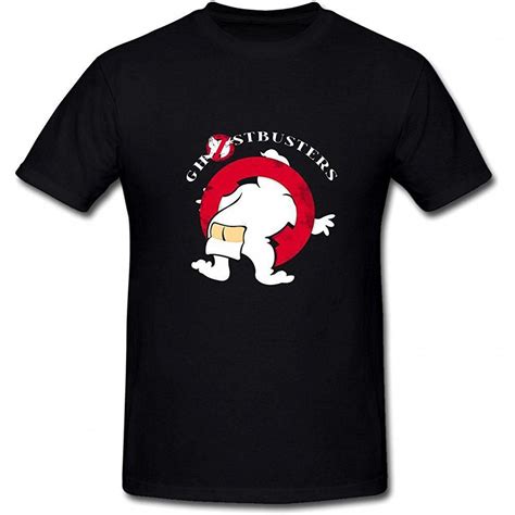 Funny Ghostbusters Logo T Shirt For Men Black Mens Tshirts