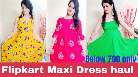 Flipkart Maxi Dress Haul Party Dress Flipkart Shopping Haul Youtube