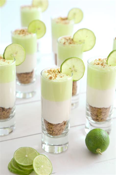 Light Key Lime Cheesecake Shots Sprinkle Bakes