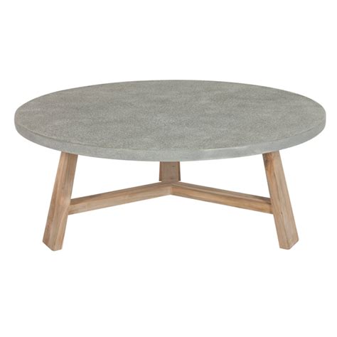 Flip the side assemblies on edge and connect them with an apron with glue and screws. Round Concrete Coffee Table Could build one like this with ...