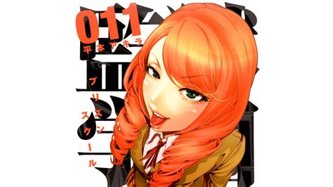 Prison School Anime Girls Tongue Orange Hair Wallpaper