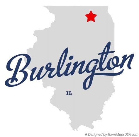 Map Of Burlington Il Illinois