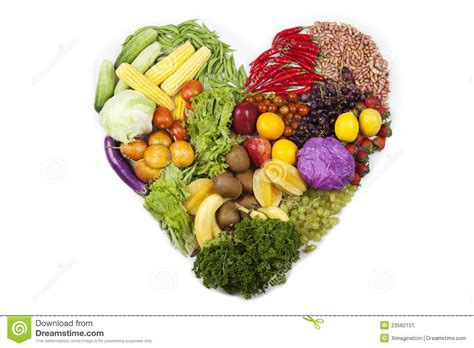 Fruit And Vegetable Heart Stock Image Image 23560151