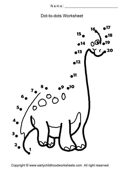 Recognizing and sequencing numbers, and refining motor skills to help set the groundwork for good penmanship. 13 Best Images of Free Printable Dinosaur Worksheets ...