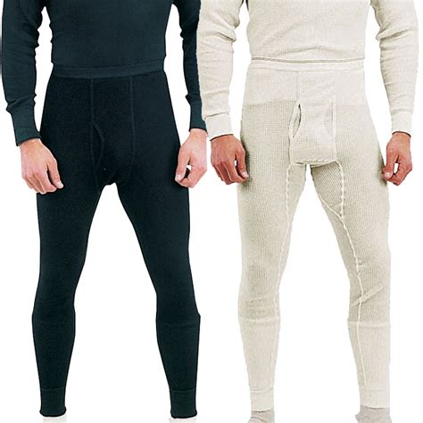 Mens Military Long Johns Thermal Underwear Bottoms Pants Waffle Weave Small New Fashion Mens
