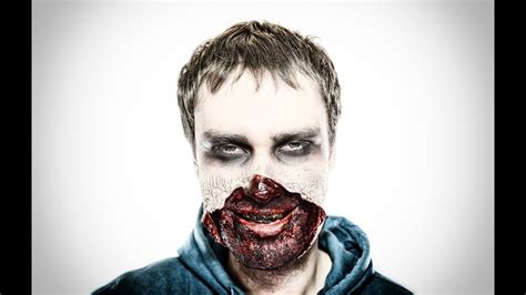 Video Halloween Portrait Qui Se Change En Zombi - Halloween Zombie peeling face by Katy Straw - YouTube