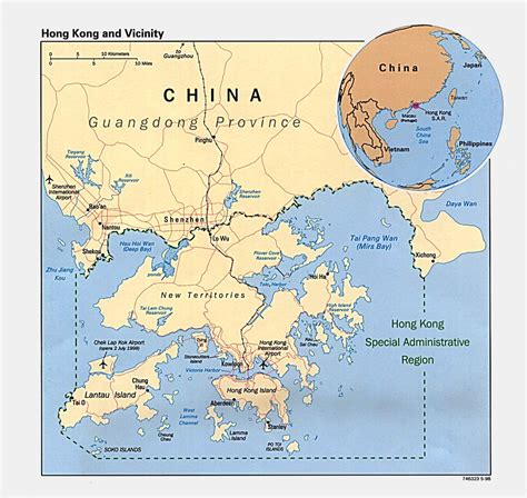 Detallado Mapa Político De Hong Kong 1998 Hong Kong Asia Mapas