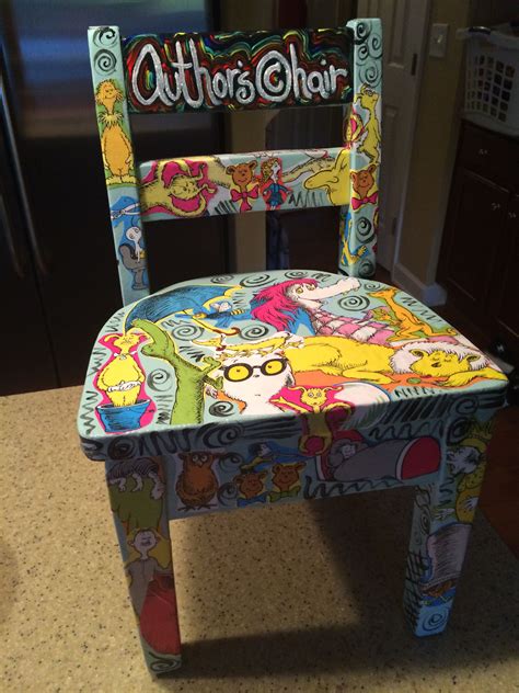 Authors Chair Authors Chair Hand Painted Chairs Painted Chairs