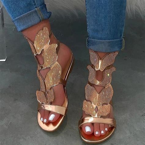 2020 New Rhinestone Women Sandals Spring Summer Soft Slip Non Slip Sandals Ladies Outdoor