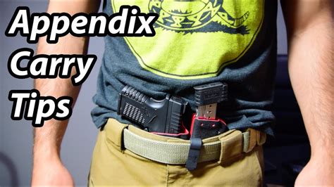 Appendix Carry Tips Considerations For Concealed Carrying Appendix