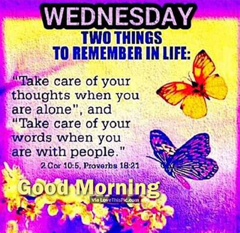 √ Positive Good Morning Wednesday Inspirational Quotes