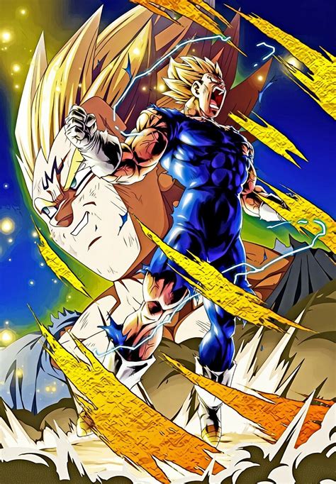 Majin Vegeta Poster Final Explosion Art Dragon Ball Z New Usa