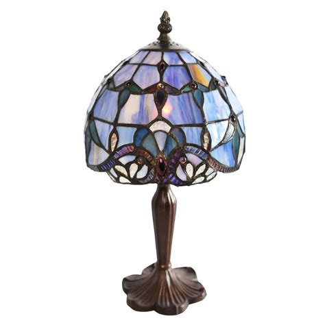 River Of Goods 14 75 Stained Glass Allistar Accent Lamp 8 L X 8 W X 15 H Stained Glass