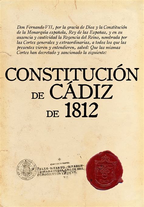 Jurisprudencia Al Dia La Constitución De Cádiz 1812 1814