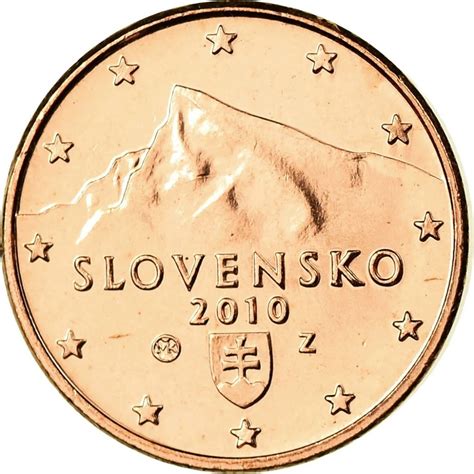 1 Euro Cent Slovakia 2009 2023 Km 95 Coinbrothers Catalog