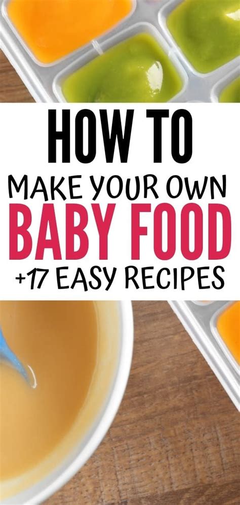 How To Make Your Own Baby Food Artofit